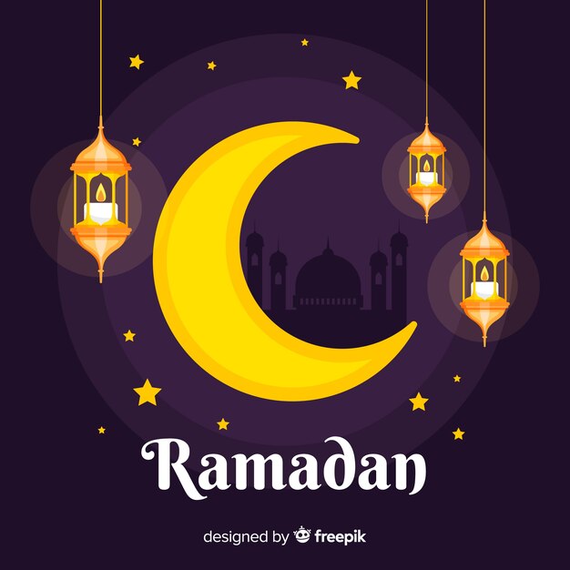Fondo de ramadán flat