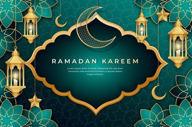 Fondo de ramadán kareem degradado