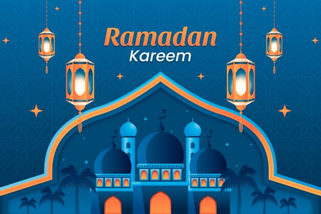 Fondo de ramadán kareem degradado