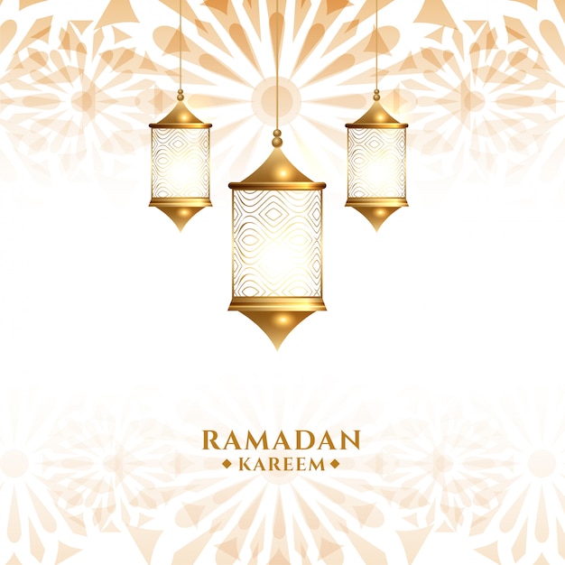 Fondo de ramadan kareem linterna árabe tradicional