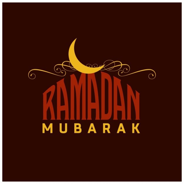 Fondo del ramadán con luna amarilla
