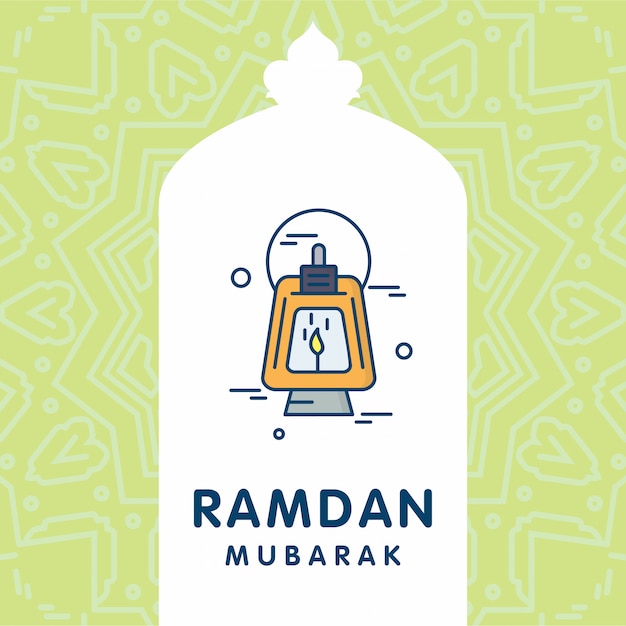 Vector gratuito fondo de ramadán mubarak