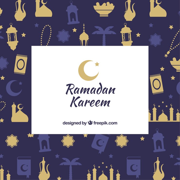 Vector gratuito fondo de ramadán con patrón