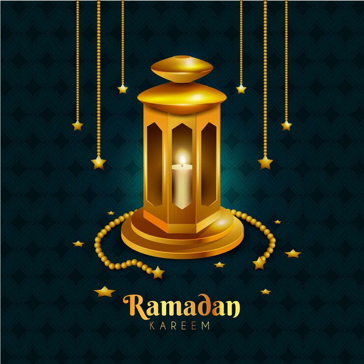 Vector gratuito fondo de ramadán realista con vela
