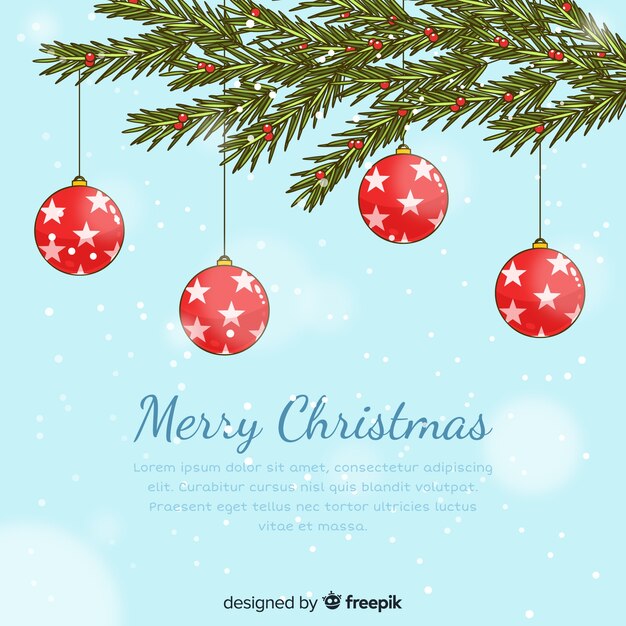 Fondo de ramas de árbol de navidad