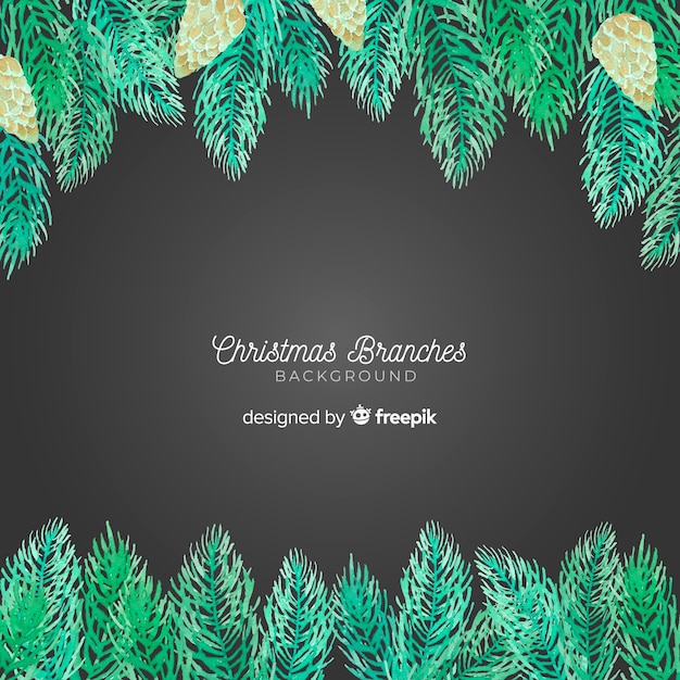 Fondo de ramas de navidad