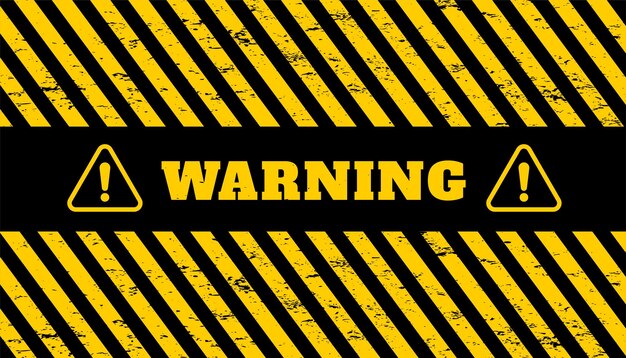 fondo de rayas amarillas y negras para advertencia y alerta