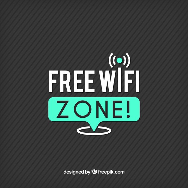 Fondo de rayas con conexión wifi