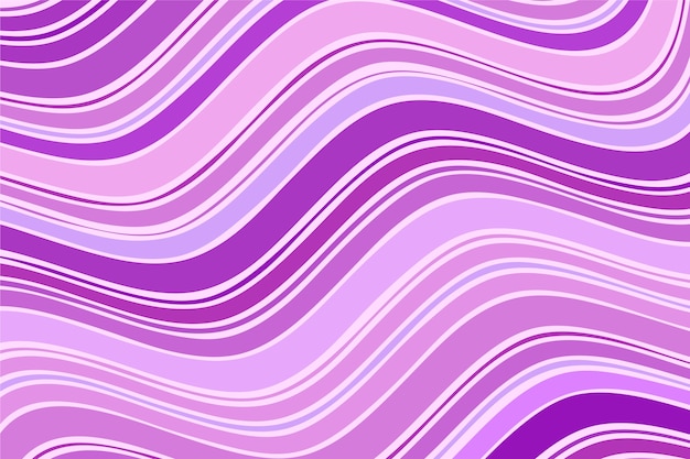 Fondo de rayas púrpura de diseño plano