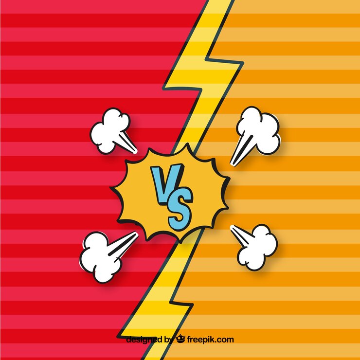 Vector gratuito fondo de rayas con símbolo versus dibujado a mano
