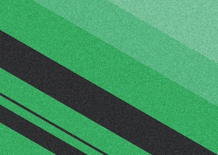 un fondo a rayas verdes y negras con una franja verde