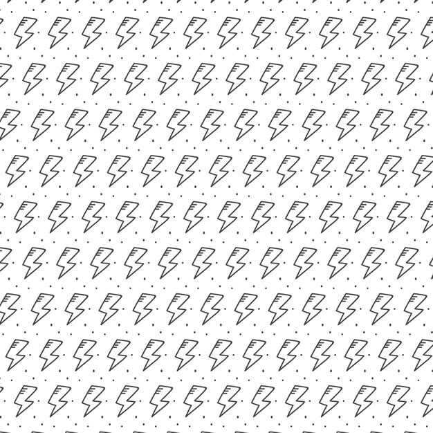 Fondo de rayo dibujado a mano