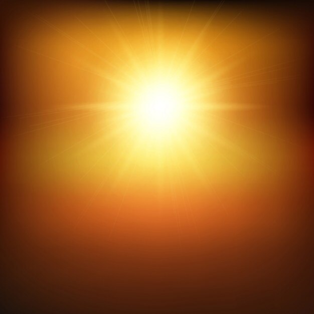 Fondo de rayos de sol en tonos cálidos
