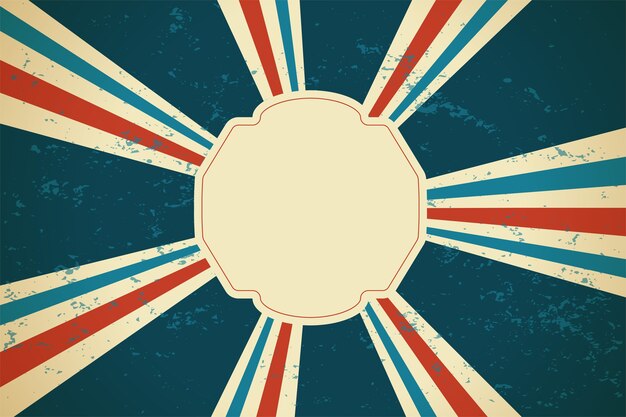 Fondo de rayos solares retro