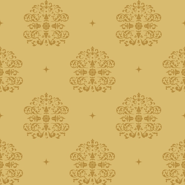 Fondo real victoriano. Patrón de estilo barroco con elementos vintage.