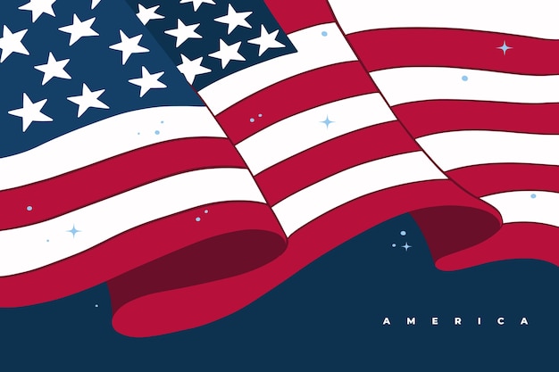 Fondo realista de la bandera americana