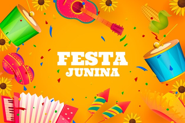 Fondo realista para la celebración brasileña de festas juninas