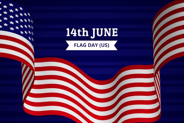 Fondo realista para la celebración del día de la bandera americana