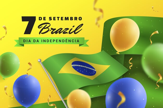Fondo realista para la celebración del día de la independencia brasileña