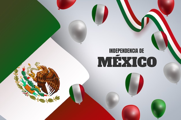 Fondo realista para la celebración del Día de la Independencia de México