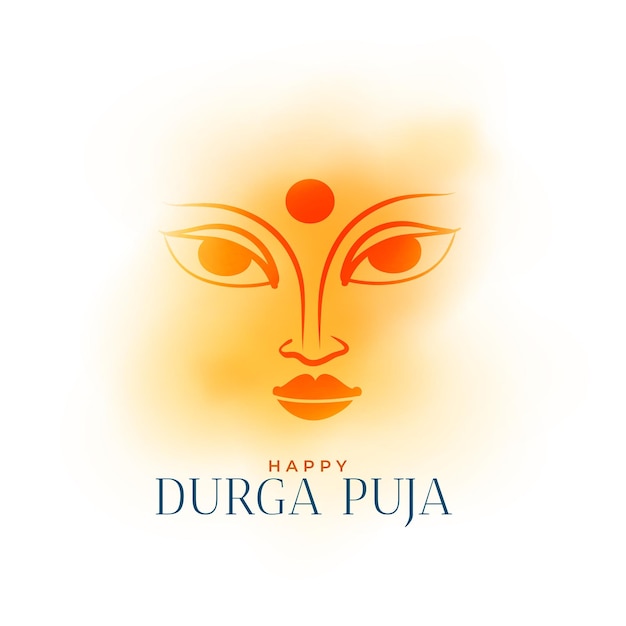 Vector gratuito fondo realista de celebración de durga pooja para el festival navratri