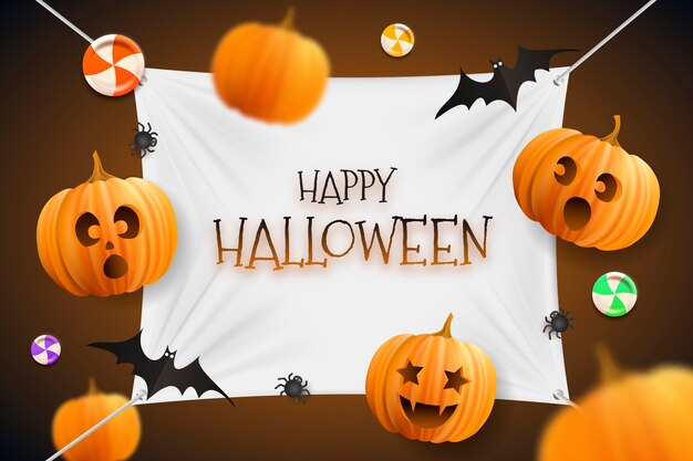 Fondo realista para la celebración de halloween