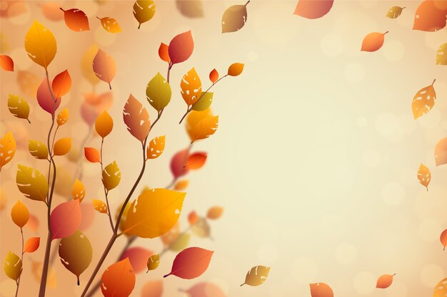 Fondo realista para la celebración de otoño
