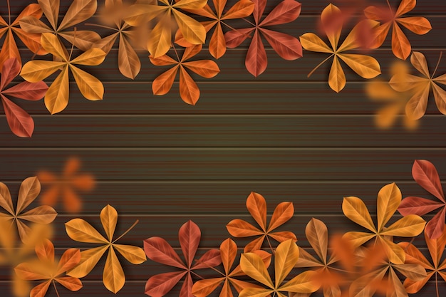 Fondo realista para la celebración de otoño