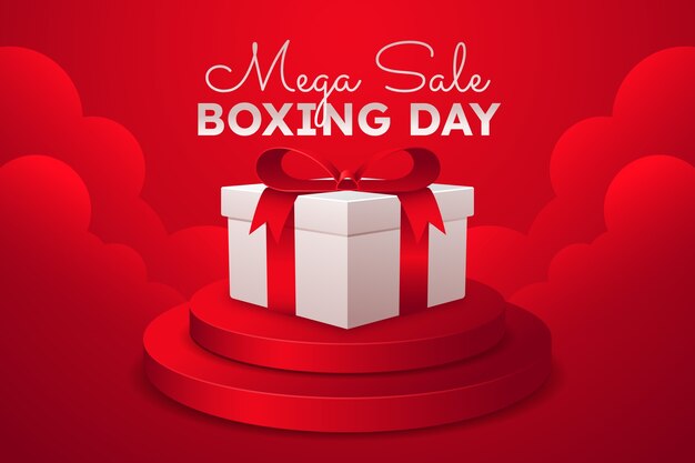 Fondo realista para las compras del día del boxeo.