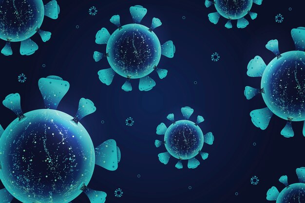 Fondo realista de coronavirus