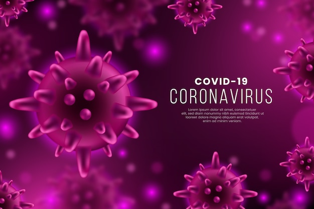 Fondo realista de coronavirus