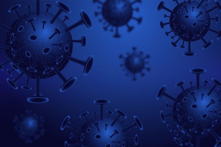 Vector gratuito fondo realista de coronavirus