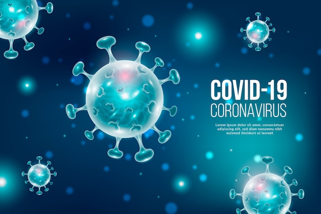 Fondo realista de coronavirus