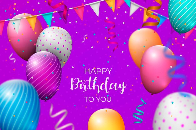 El fondo realista del cumpleaños