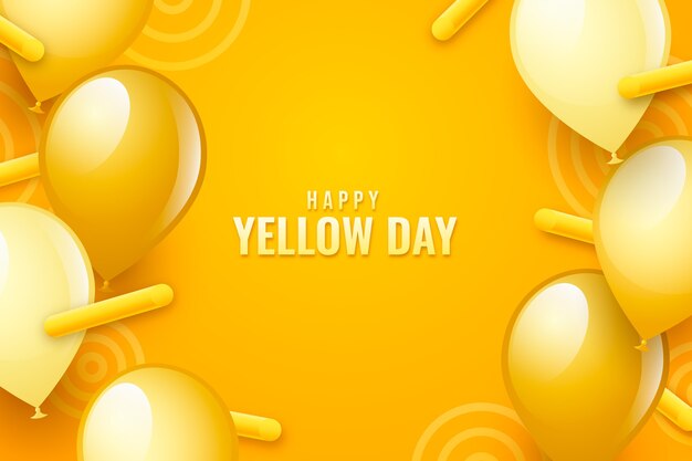 Fondo realista del día amarillo
