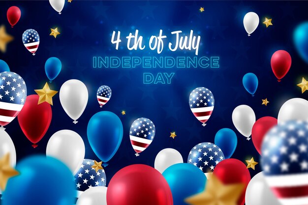 Fondo realista del día de la independencia de Estados Unidos