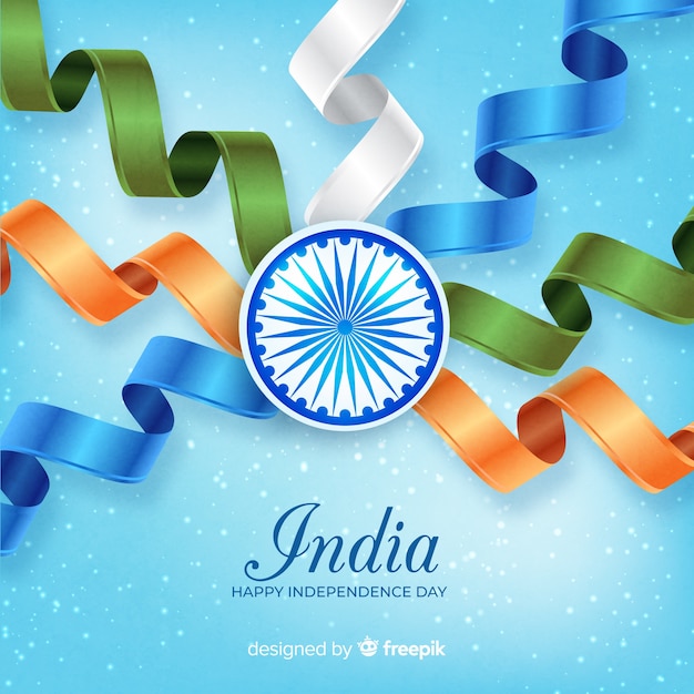 Fondo realista del día de la independencia de india