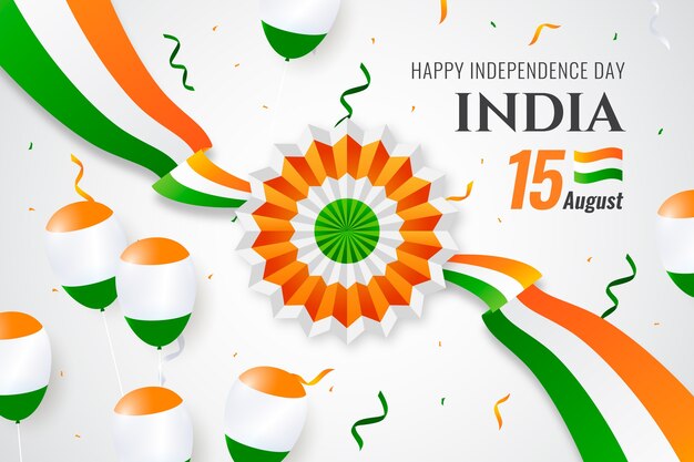 Fondo realista del día de la independencia de india