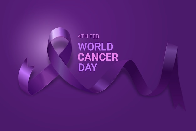 Fondo realista del día mundial del cáncer