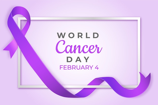 Fondo realista del día mundial del cáncer