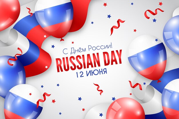 Fondo realista del día de Rusia