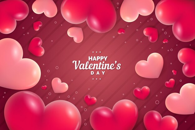 Fondo realista del día de san valentín