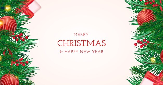 Fondo realista feliz navidad