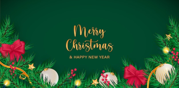 Fondo realista feliz navidad