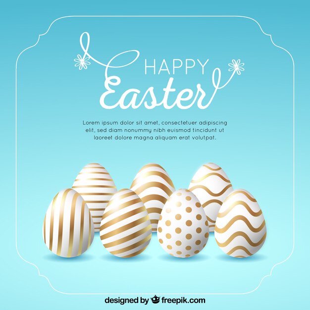 Fondo realista de feliz pascua