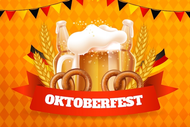 Fondo realista para el festival de oktoberfest