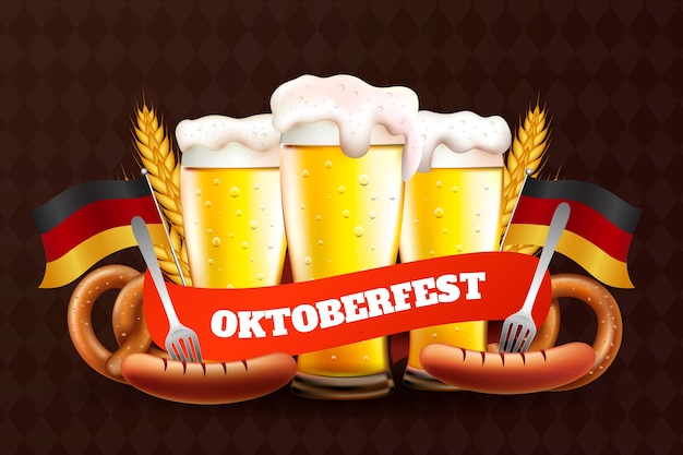 Fondo realista para el festival de oktoberfest