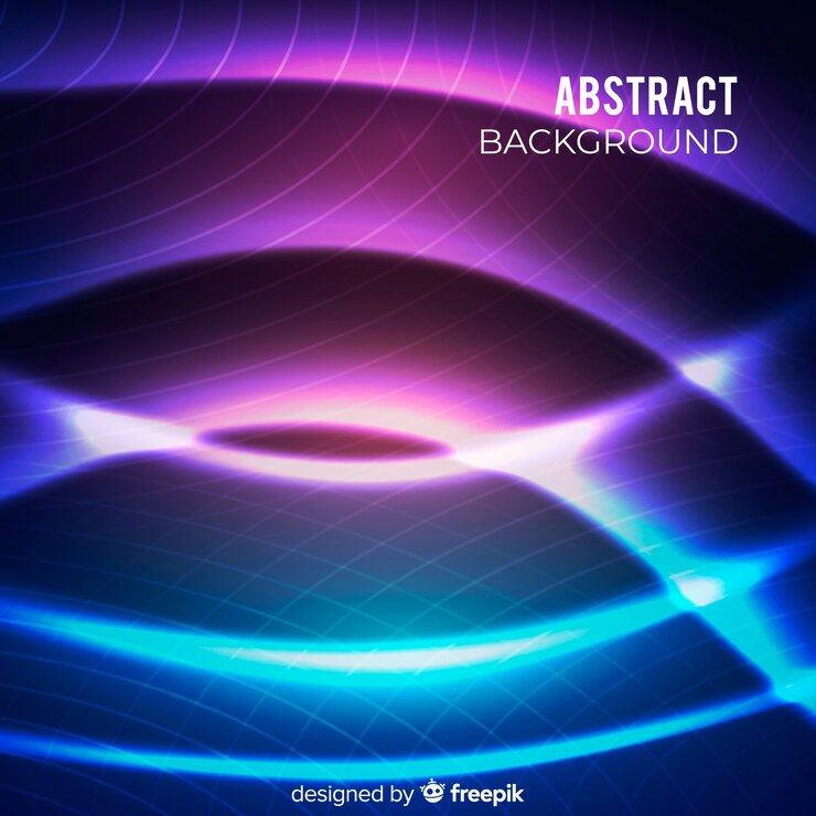 Vector gratuito fondo realista de luces brillantes de neón