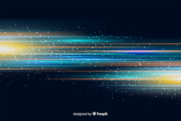 Fondo realista de movimiento de luz brillante