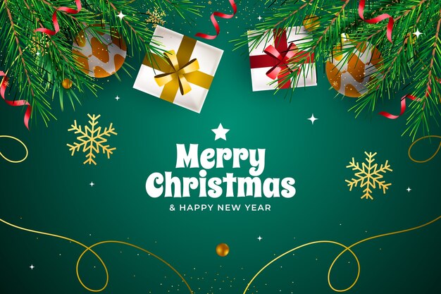 Fondo realista de navidad